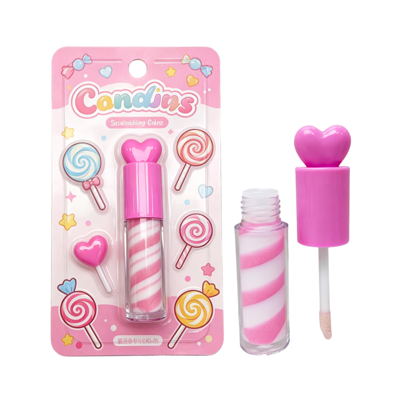 Brillo de labios infantil con gorro en forma de corazón modelo: C2169-1