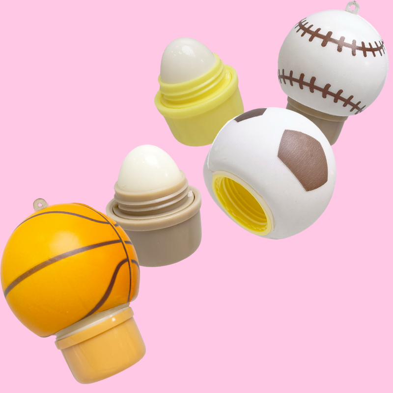 Bálsamo labial de pelota deportiva