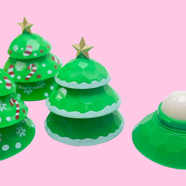 Bálsamo labial en forma de árbol de Navidad C5572
