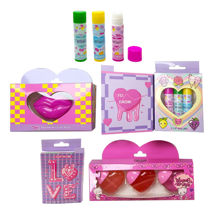 Balm de chapstick Hidratante Color Lip Balm 3pcs/Set Tipo C2131