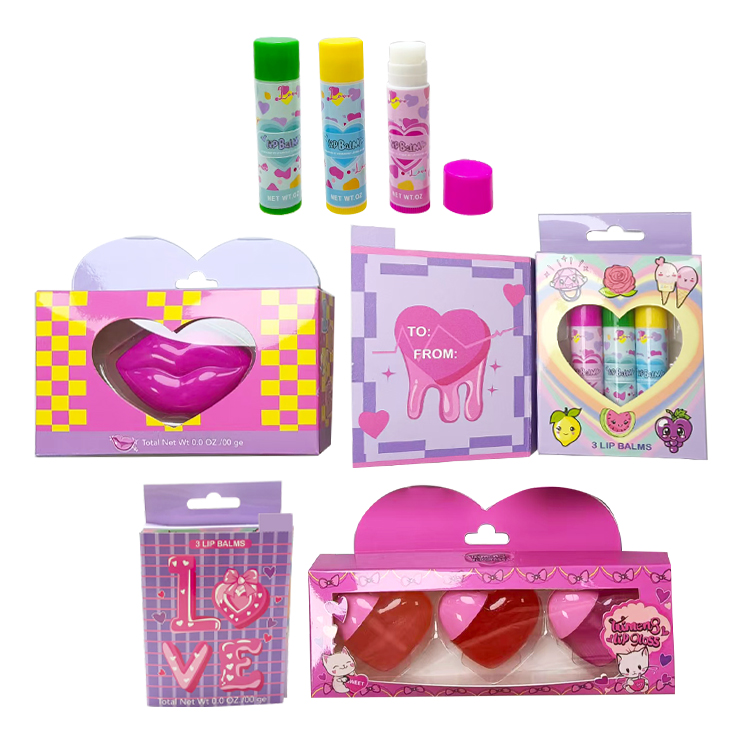 Balm de chapstick Hidratante Color Lip Balm 3pcs/Set Tipo C2131