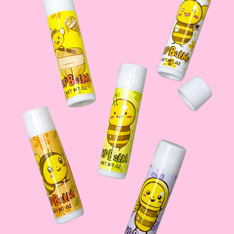 Honey Chapstick hidrata el bálsamo de labios colorido 5pcs/Set Model C2131