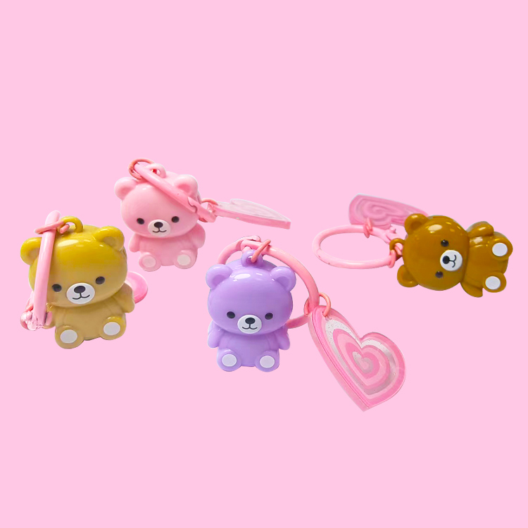 Lindo mini colgante de oso con brillo de labios Modelo: C1228 