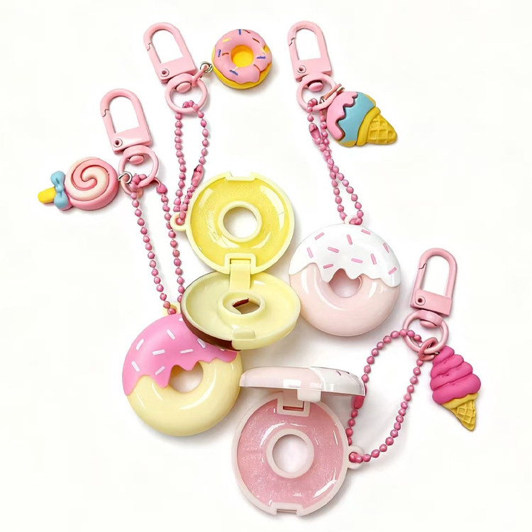 Lindo brillo de labios Mini Charm Donut Modelo: C1230 