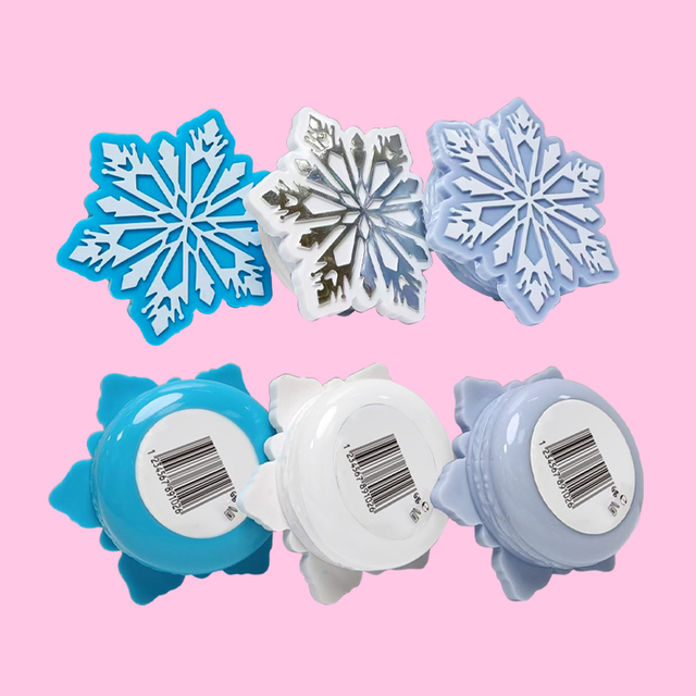 Lindos copos de nieve con brillante modelo de brillo de labios: C1161-8