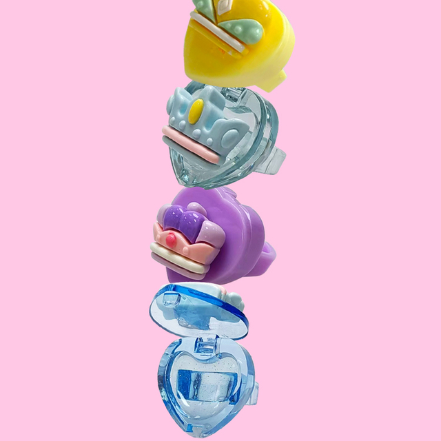 Varios bálsamo de labios de color humectante en forma de anillo C1124/C1113/C1083