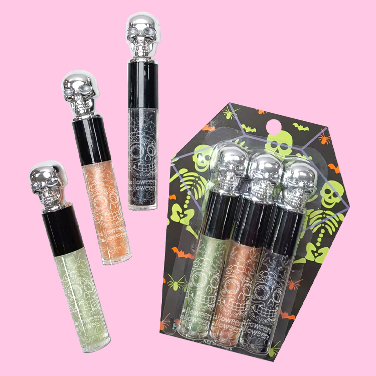 Vagina en forma de calavera Halloween Color de labio húmedo