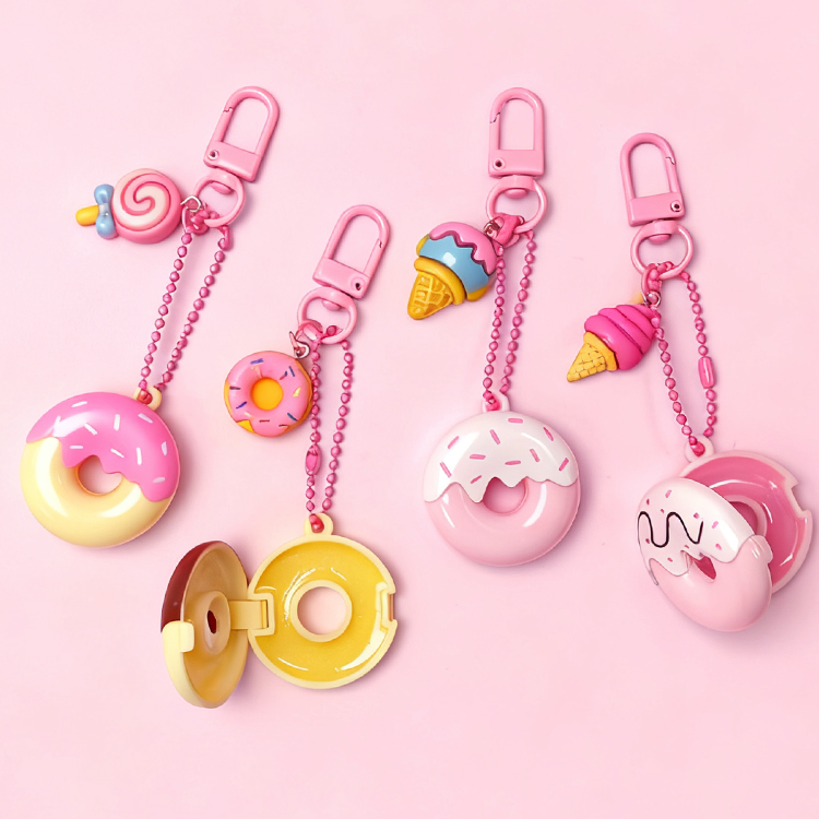 Lindo brillo de labios Mini Charm Donut Modelo: C1230 