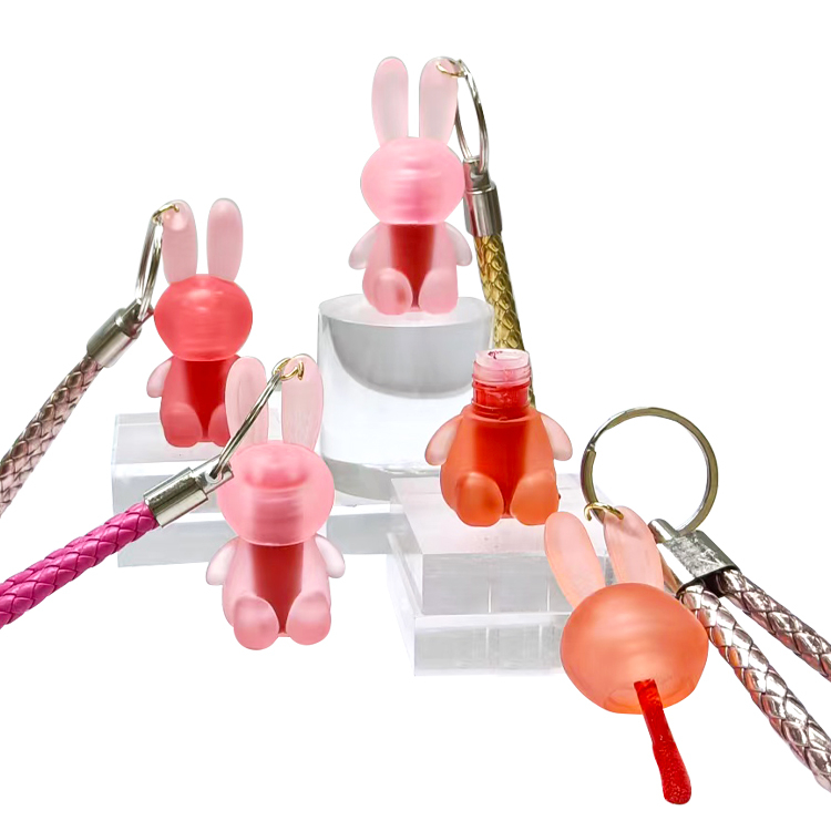Cadena de llave Rabbit Animal Shape Lip GlossC2160-1