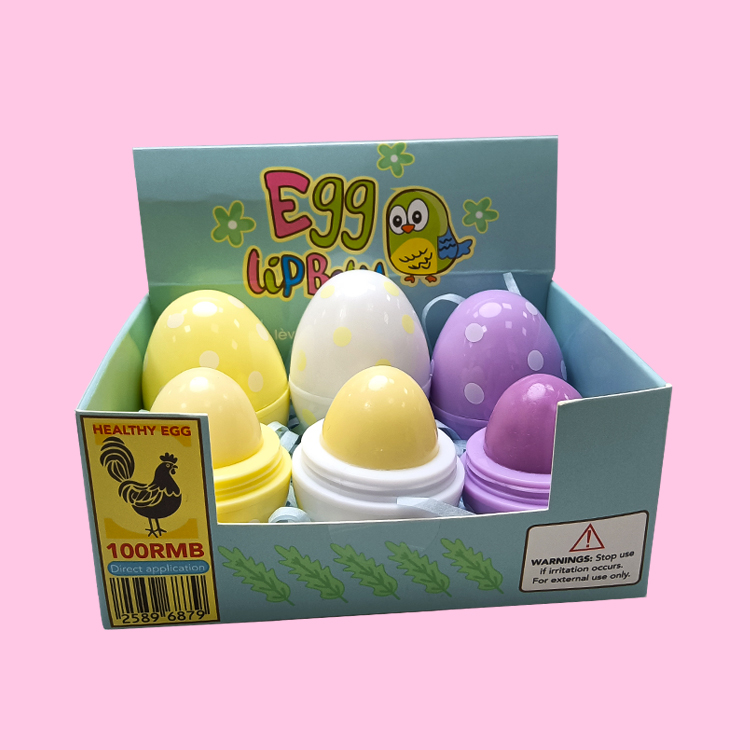 Forma de carácter de huevo hidrata el modelo de bálsamo labial colorido C5470