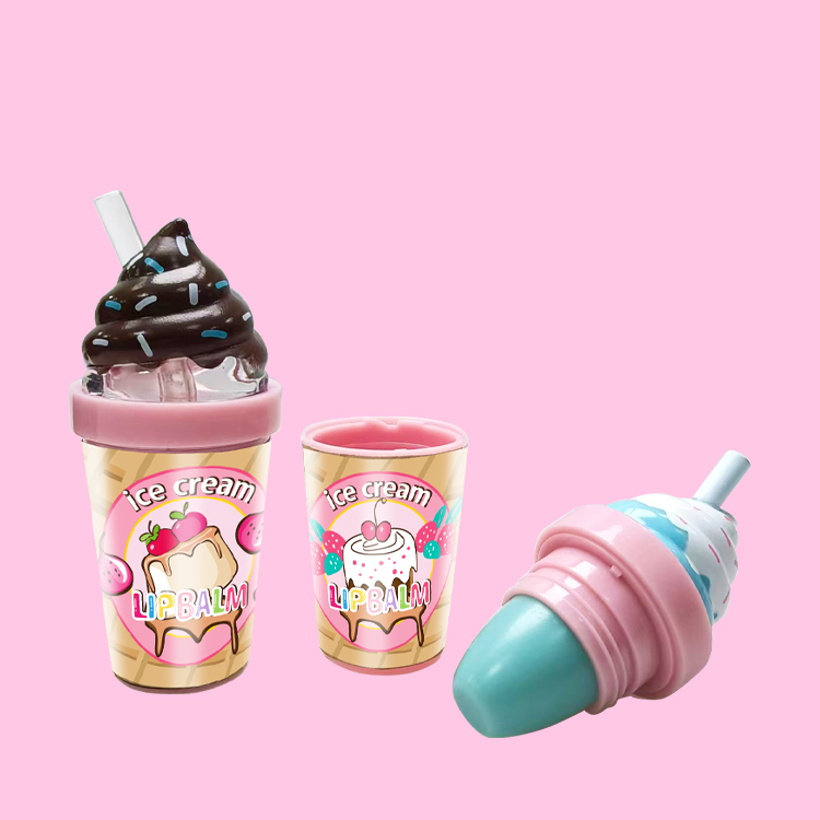 Modo de bálsamo labial hidratado en forma de taza de helado: C5574-5
