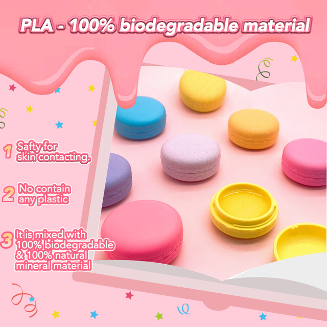  material de protección del medio ambiente Makaron lipbalm C1161-2