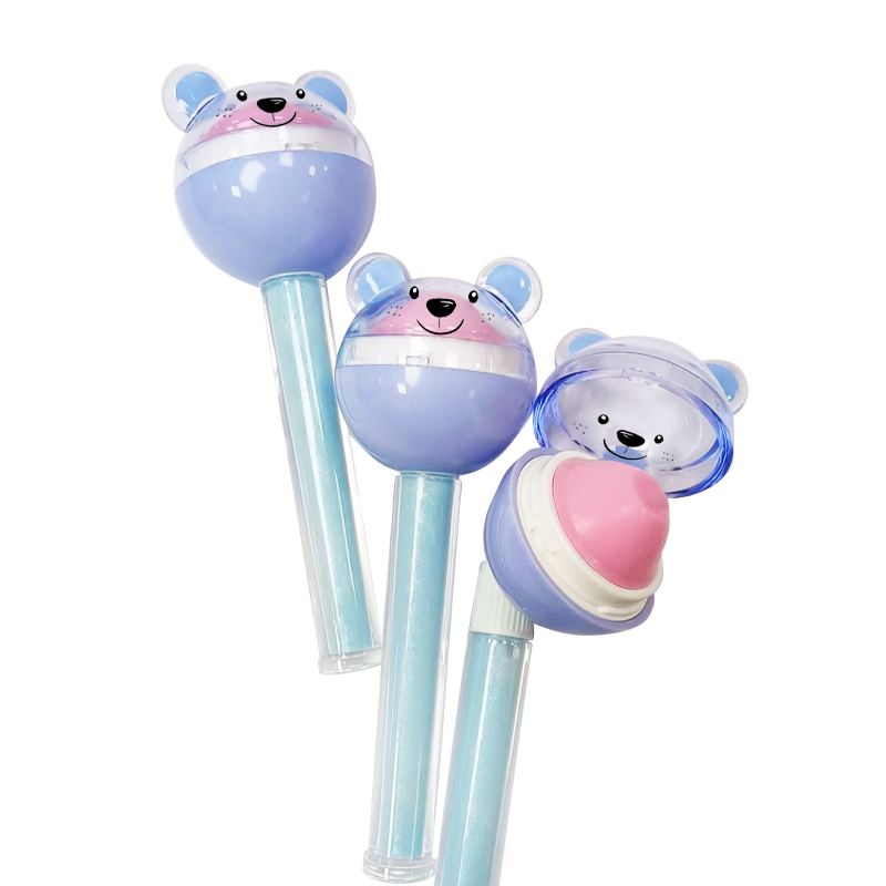 Lindo bálsamo labial/brillo labial en forma de oso Modelo:C5485-3-L1