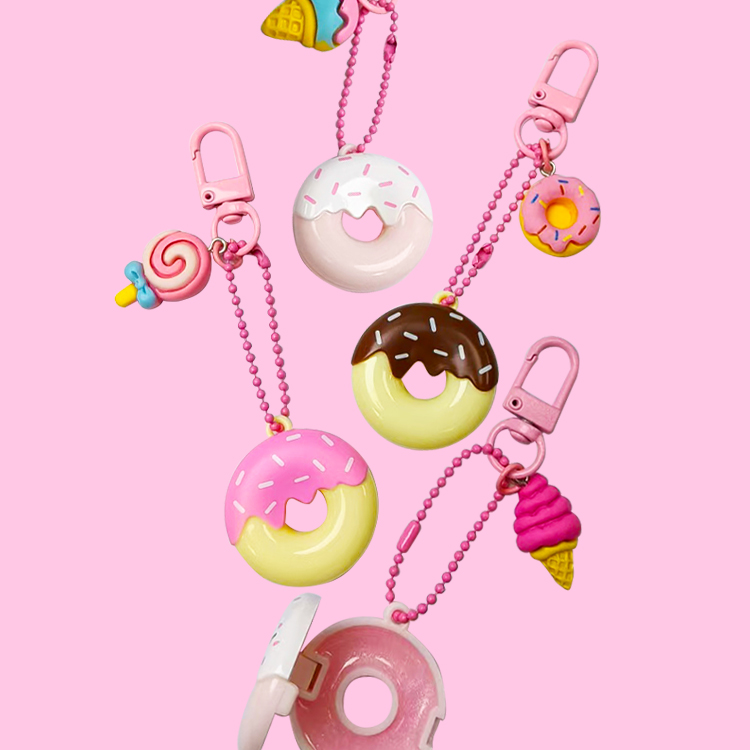 Lindo brillo de labios Mini Charm Donut Modelo: C1230 