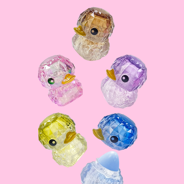 Diamond Mini Duck Animal Forma Hidratante Modlón de bálsamo labial colorido Modle C5605