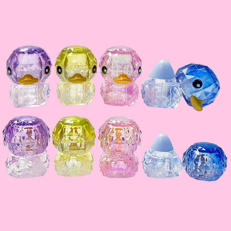 Diamond Mini Duck Animal Forma Hidrurancia Modle de bálsamo labial colorido C5605