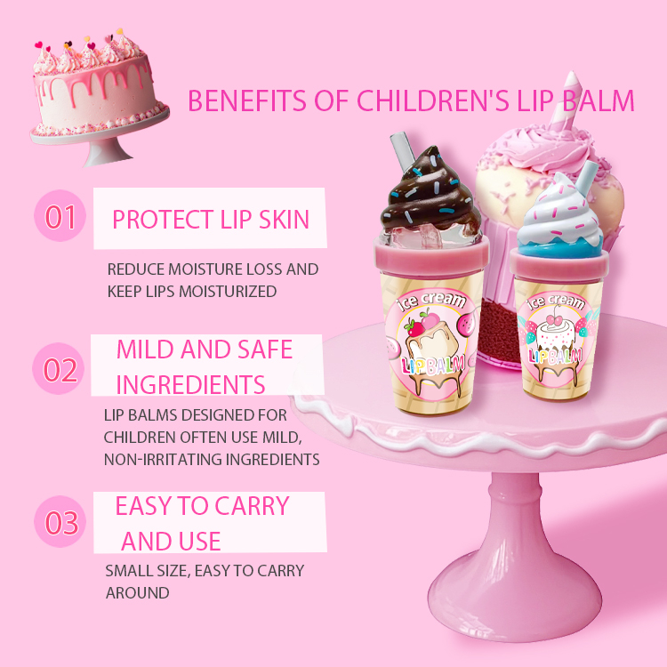 Modo de bálsamo labial hidratado en forma de taza de helado: C5574-5