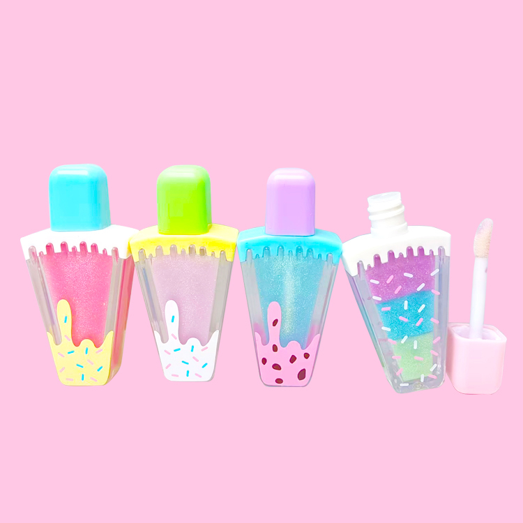 Brillo de labios tipo paleta triangular modelo: C2166 