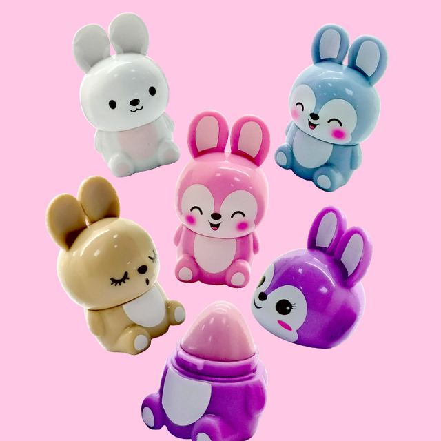 Mini coneño en forma de animal bálsamo labial de fruta C5061