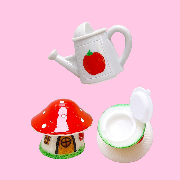 Forma de taza de té Modo de bálsamo labial hidratante de vaga: C1148