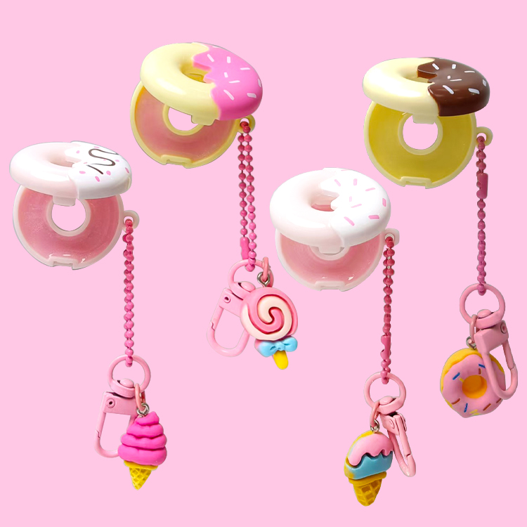 Lindo brillo de labios Mini Charm Donut Modelo: C1230 