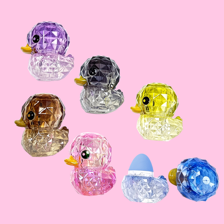 Diamond Mini Duck Animal Forma Hidrurancia Modle de bálsamo labial colorido C5605