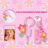 Cadena de llave rosa Color de labios hidratante insidioso